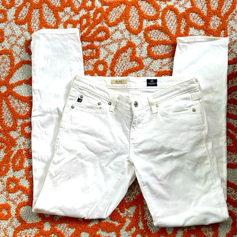 AG the Stilt white denim